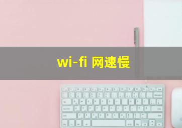 wi-fi 网速慢